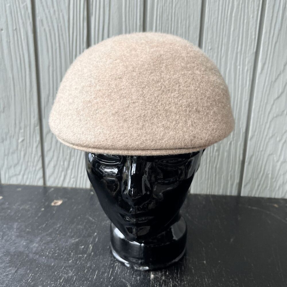 VTG Royal Ascot Highlander Flat Cap 100% Wool Ivy Hat Made in USA Sz L